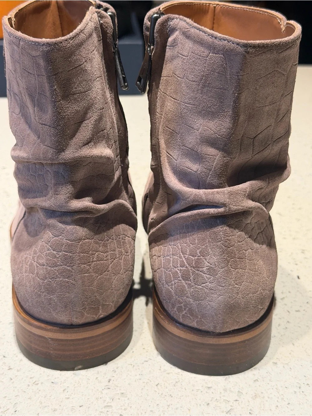 John Varvatos Morrison Suede Ankle Boots